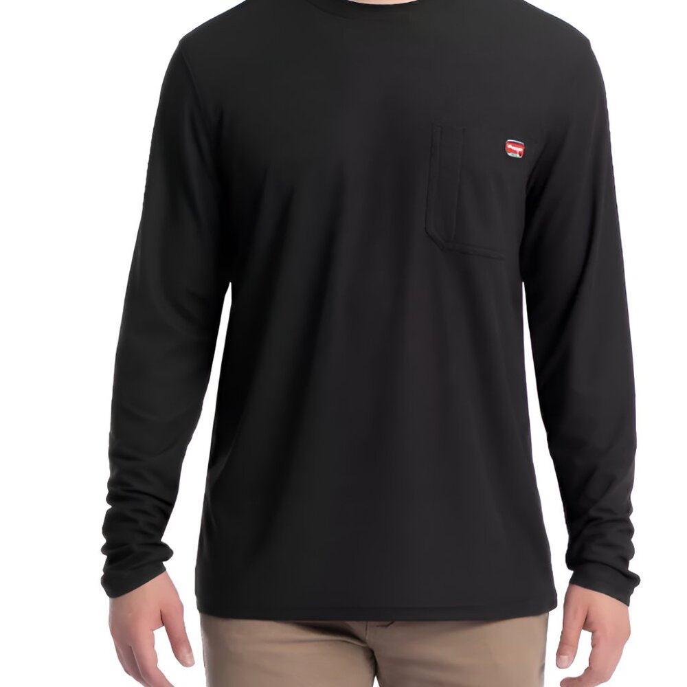 NEW Wrangler XL (46-48) Men's Black Heavyweight Workwear Pocket Tee